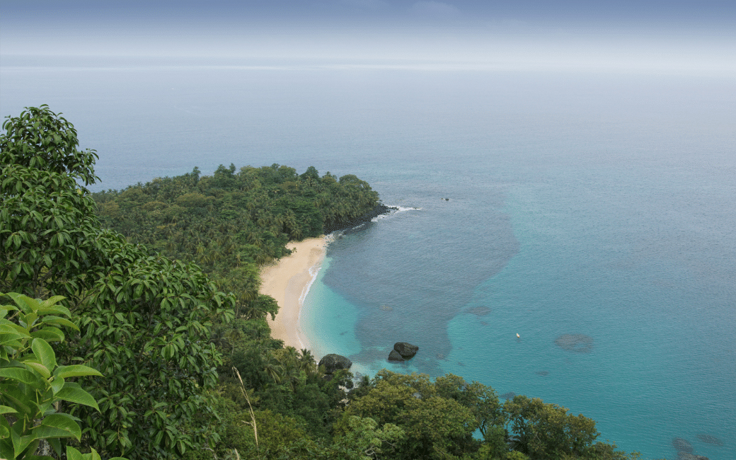 Praia banana, são tomé e príncipe