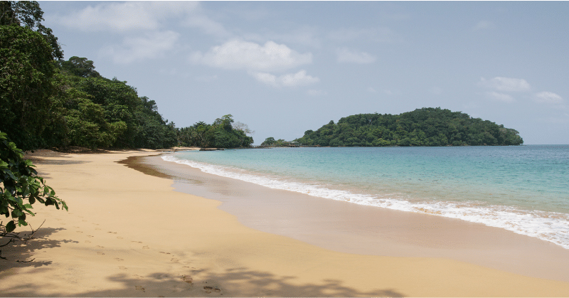 são tomé e príncipe: praias, Praia Banana